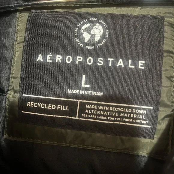 Aeropostale Dark Green Outerwear - Picture 2 of 3